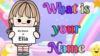 Whats Your Name  Fun amp Interactive Song for Kids [upl. by Hallagan]