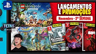 Franquia Playstation No Switch  Dragon Quest 3 Remake e PROMOS  Lançamentos e Promoções Novembro 2 [upl. by Ais]