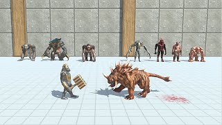 MUTANT PRIMATES WITH RANTHORN VS INFERNALS  Animal Revolt Battle Simulator [upl. by Viviyan912]