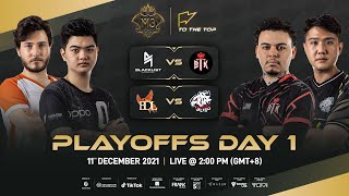 ENGLISH M3 Playoffs Day 1  MLBB World Championship 2021  Singapore [upl. by Orji]