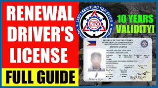 LTO RENEWAL OF DRIVERS LICENSE  STEP BY STEP GUIDE [upl. by Alliuqa]