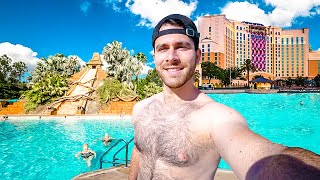 Swimming At Gran Destinos Amazing Pool  PLUS Hotel Drinks And Food Review [upl. by Elery428]