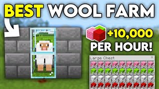 EASY WOOL DUPLICATION FARM in 121 Minecraft Bedrock [upl. by Adnilasor]