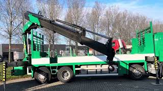 DAF 8x2  Fassi 360 Cornelissen Trading [upl. by Alhahs]