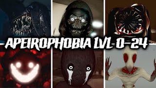 Apeirophobia  Chapter 1 amp 2  Level 0 to 24 Full Walkthrough  Roblox [upl. by Ecinaej]