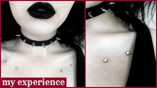 ♡ All About My Collarbone Piercings ♡ [upl. by Mcnalley113]