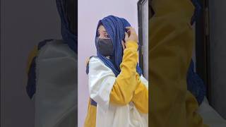 Beautiful hijab tutorial Full coverageshortsyoutubeshorts youtube trendinghijabfashiontrends [upl. by Enyamart]