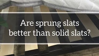 Slatted Bed Bases Are sprung slats better than solid slat bases [upl. by Arodnap387]