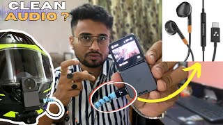 Ambrane TypeC Earphones as Motovlog Mic  Real Ride Performance motovlogger [upl. by Maurie]