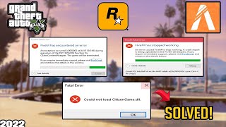 Fix FiveM Fatal Error amp Early Exit Trap How to Solve Could Not Load CitizenGamedll Crash [upl. by Ydneh]
