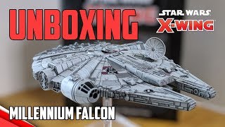 XWing 20  Millennium Falcon YT1300 Wave 4 Unboxing  Review  Comparison [upl. by Hahcim664]