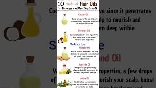 10 Natural Oils For Hair Growth Faster [upl. by Curtis18]