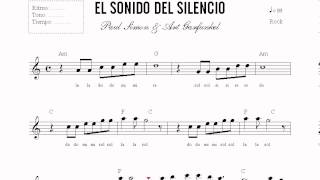 LECCION 103  PARTITURA SONIDO DEL SILENCIO  CURSO DE PIANO EN DVD  NIVEL BASICO 2 [upl. by Adnamra995]