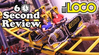 60 Second Review  El Loco at Adventuredome shorts [upl. by Einafpets]