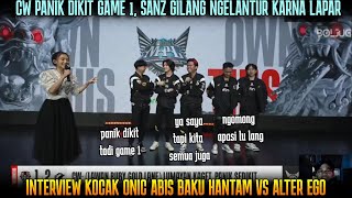 REAKSI PLAYER ONIC HAMPIR KALAH LAWAN AE INTERVIEW KOCAK ONIC VS ALTER EGO MPL ID SEASON 13 [upl. by Nirol679]