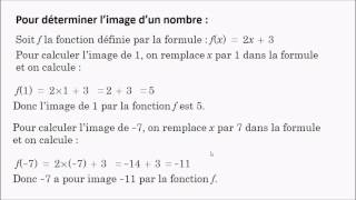 Niveau 3ème  Fonction et formule [upl. by Piegari]