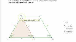 Trapéz egyik oldalának kiszámítása [upl. by Nnylacissej]