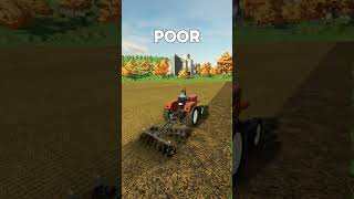 Poor vs Rich Disc Harrowing farmingsimulator22 fs22 [upl. by Kiki]