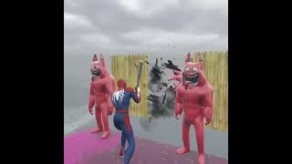 GTA5 Epic Ragdoll RED SPIDERMAN VS RED MINION VS GREEN MINION Funny Fails Jump [upl. by Salisbury406]