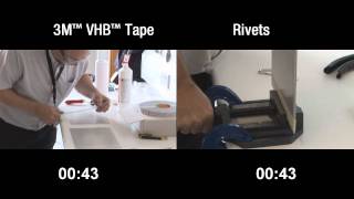 3M™ VHB™ Tape Speed of Attachment Demonstration [upl. by Jacoby877]