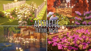 ˚‧｡⋆🌻Aesthetic Minecraft Texture Packs🍓✩‧₊˚  Minecraft Resource Pack Showcase [upl. by Ineslta]