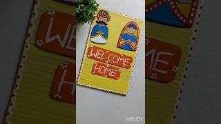 Welcome home craft idea diy craft art homedecor welcome wallhanging craftideas traditional [upl. by Hailee]