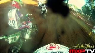 HELMET CAM Walter Benitez  Loretta Lynns 85 911 Modified  Moto 1 [upl. by Ellirpa]