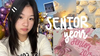 SENIOR YEAR 🖇 back to school vlog senior sunrise making senior boxes grwm for the first day back [upl. by Wehrle310]