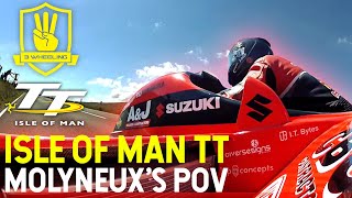 Isle of Man TT  3 Wheeling 2015 Sidecar Race 2 Onboard Camera Molyneux amp Binns [upl. by Valera37]