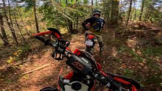 KTM 150 vs KTM 350  Fall Woods Riding [upl. by Licht885]