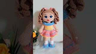 Boneca amigurumi Maggie linda  encantada 😍 [upl. by Nuawaj]