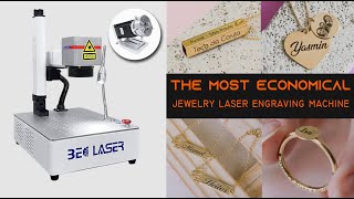 20W mini jewelry laser engraving machine for personalized necklaces pendants rings [upl. by Lynea]