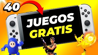 Top 40 MEJORES JUEGOS GRATIS de Nintendo Switch 2024 🏆 [upl. by Purdy963]