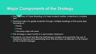 Reading Strategy Presentation Video Basic Template [upl. by Atsok]