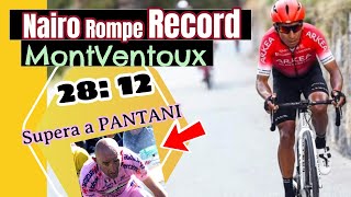 Nairo QuintanaðŸ‡¨ðŸ‡´ðŸš€ROMPE RECORD de PANTANIðŸ’¥âœ”ï¸Mont VentouxðŸ‘‰ðŸ½ASCENSO COMPLETO [upl. by Ylek]