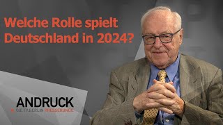 Andruck der Pressetalk  2024 Welche Rolle spielt Deutschland in 2024 [upl. by Johnson]