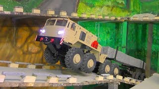 RC MAZ 537 and LRT 110021 IN ACTION HEAVY 75t GRANITE LOAD COOL RC VEHICLES [upl. by Dearr]