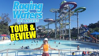 Raging Waters Southern California Water Park Tour amp Review with Ranger [upl. by Refotsirk359]