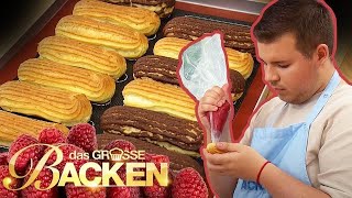 Elegante Eclairs Mit oder ohne CraquelinKruste Aufgabe 1 Das große Backen 2024  SAT1 [upl. by Sonnie132]