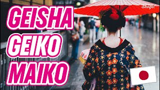 The Differences Between Geisha Geiko and Maiko [upl. by Drhcir]