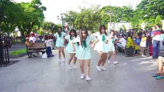 KPOP IN PUBLIC GFRIEND 여자친구 Love Whisper귀를기울이면 by AURALIZE 아우라라이즈 at MalioboroJogjakarta [upl. by Eilatam]