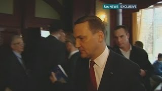 quotYoull all be deadquot Polish foreign minister Radoslaw Sikorskis warning to Ukraine protest leader [upl. by Longfellow911]