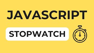 JavaScript Project Stopwatch  Cara menggunakan setInterval dan clearInterval [upl. by Stacee746]