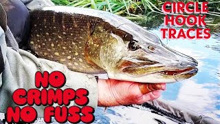 Pike fishing UK  How to tie your own Circle hook trace [upl. by Andaira]