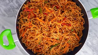 The EASIESTTASTIEST Jollof Spaghetti Recipe  READY IN 20 MINUTES  ZEELICIOUS FOODS [upl. by Enela]