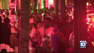 Spring Break going strong in Fort Lauderdale after Miami Beach efforts to calm crowds [upl. by Edmonds]