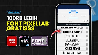 3 Website Download Font PixelLab GRATIS  Cara Instalnya 😎✨ [upl. by Filip]