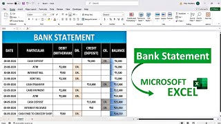 How to Make Debit Credit Excel Sheet  Excel Debit Credit Running Balance Formula कैसे निकाले 🔥 [upl. by Converse148]