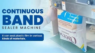 Continuous Band Sealer  Efficient Packing Solution [upl. by Llerrat]