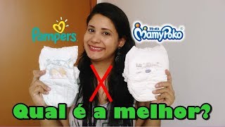 Comparação fralda calça Pampers Confort Sec X Mamypoko  Mãe aos 26 [upl. by Atiras664]